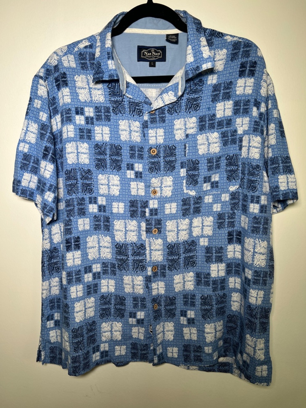 Nat Nast Hawaiian Silk Cotton Blend Shirt